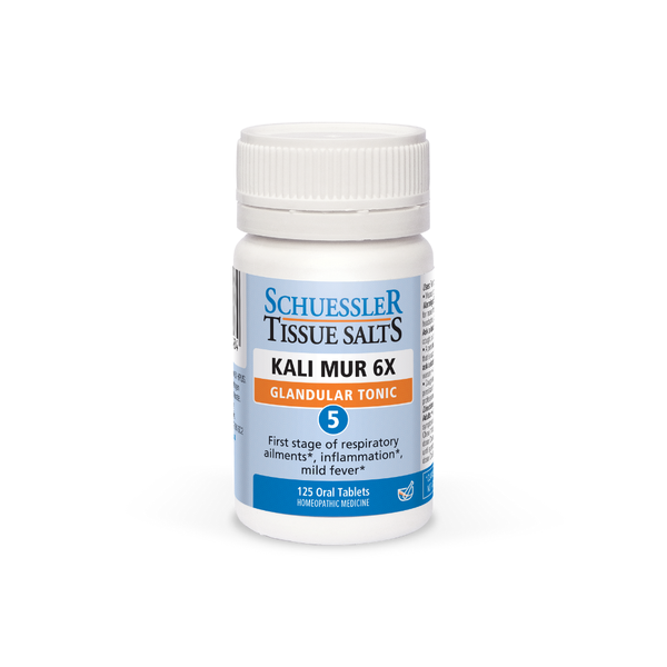 KALI MUR, NO. 5 Tissue Salt – Glandular Tonic. 125 Tablets| Schuessler