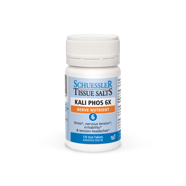 KALI PHOS, NO. 6 Tissue Salt – Nerve Nutrient. 125 Tablets | Schuessler
